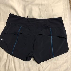 Luluemon navy speed up short